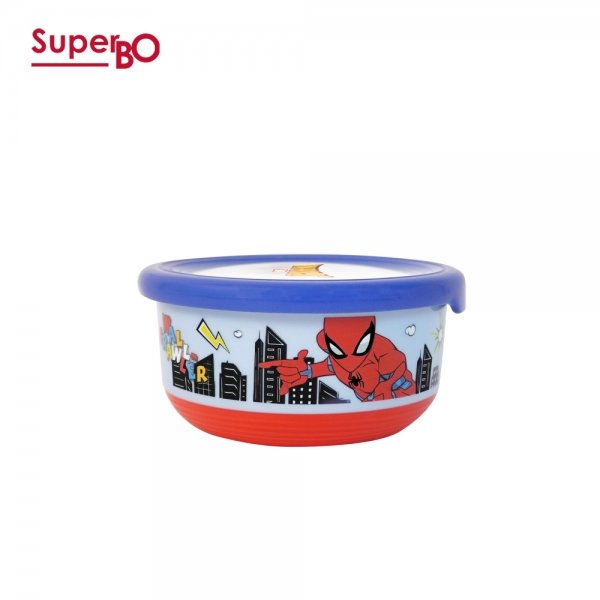 SuperBO 不鏽鋼隔熱碗M(400ml)蜘蛛人(6950723010463) 195元