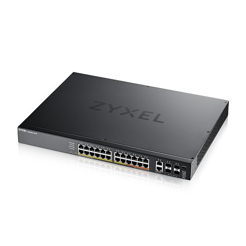 Zyxel XGS2220-30HP/24埠PoE+2埠10G+4埠SFP L3+網管型交換器 XGS2220-30HP-US0101F