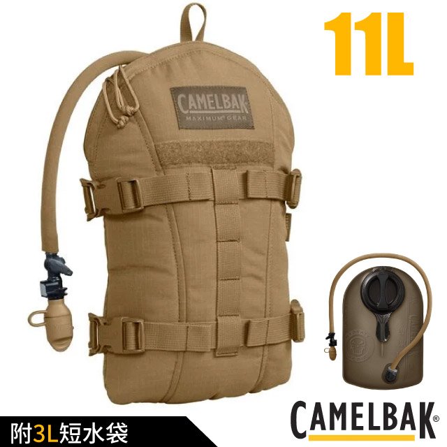 【CAMELBAK】Armorbak 軍規水袋背包11L(附3L短水袋).可組裝於配有MOLLE系統的背心.配件包/CBM1862201000 狼棕