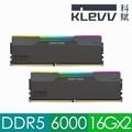 KLEVV 科賦 CRAS V RGB DDR5 6000 32GB(16Gx2) 桌上型超頻電競記憶體(黑色)