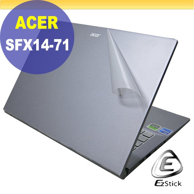 【Ezstick】ACER Swift X SFX14-71G 透明霧面紋機身貼 (DIY包膜)