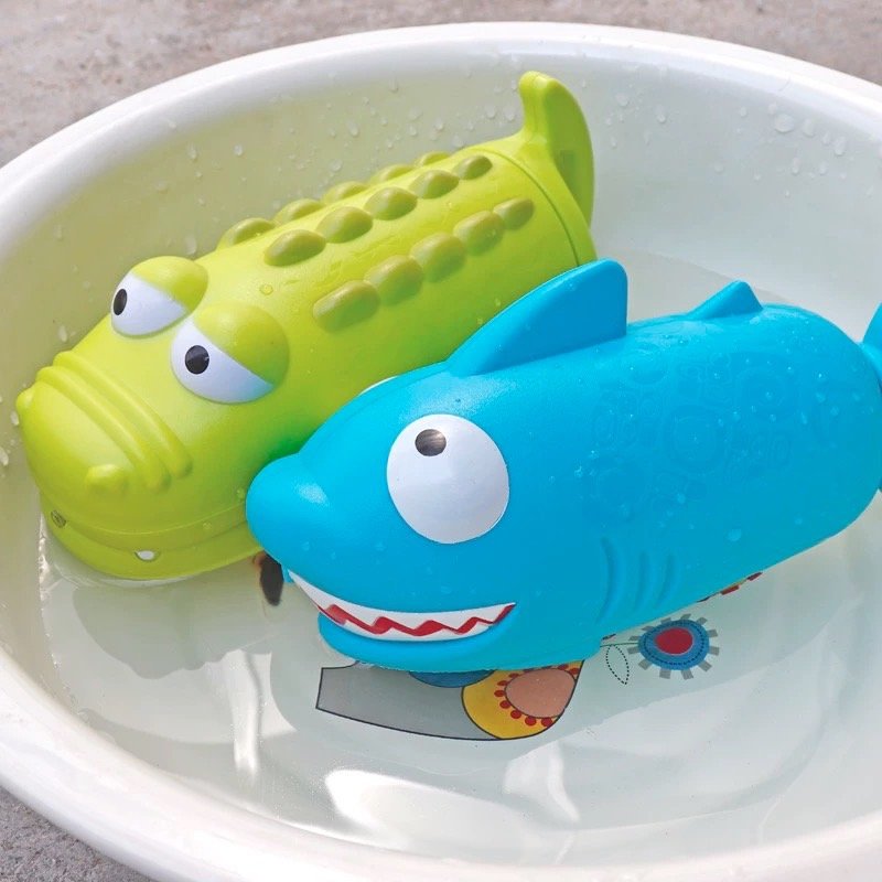 佳佳玩具 --- 鱷魚 鯊魚 抽壓式 水槍 抽拉式水槍 可愛水槍 動物水槍 水炮 造型水槍 洗澡玩具 玩水必備