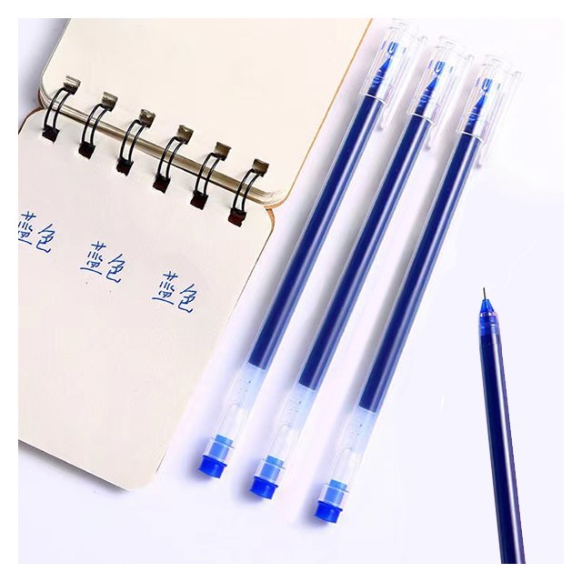 【Q禮品】A6365 大容量針管藍筆 無印素面原子筆 中性筆 廣告筆 抽獎問卷 宣傳活動 公關贈品筆 贈品禮品