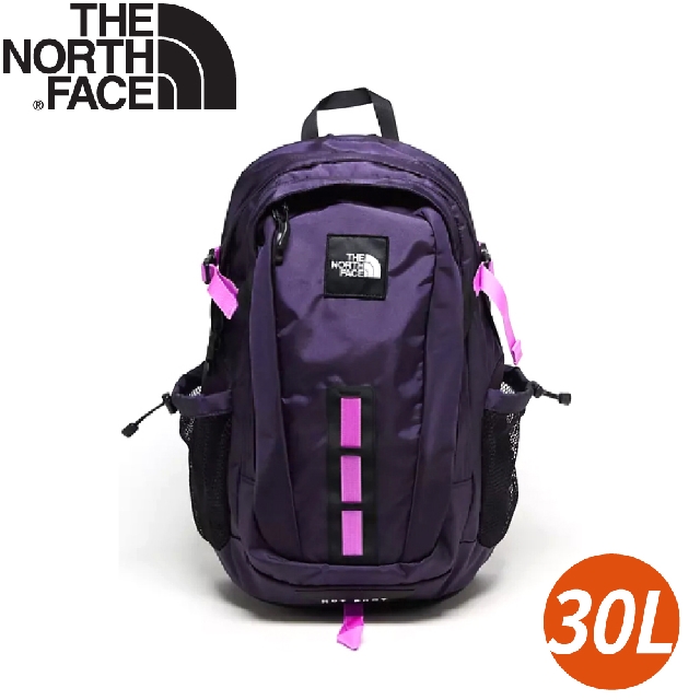 【The North Face 30L 防潑水舒適背負休閒後背包《紫》】3KYJ/電腦包/登山包/通勤背包/休閒背包