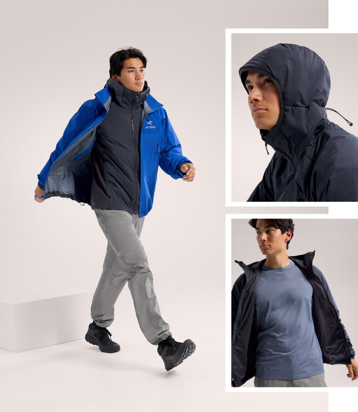 ARCTERYX 始祖鳥】男Atom 輕量抗水耐磨纖維連帽保暖外套(僅370g